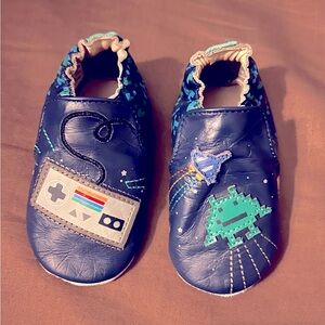 Robeez Baby Girls Boys Sonic Gamer Soft Sole 6-12 Months Retro